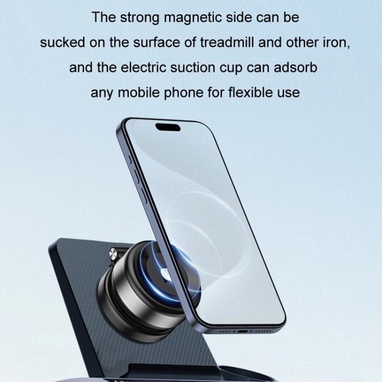 Car Navigation Eectric Vacuum Magnetic Suction Cup Multifunctional Bracket(Black)