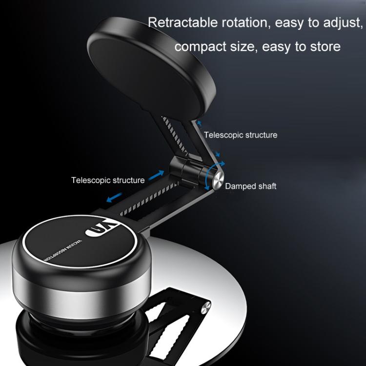 Car Navigation Eectric Vacuum Magnetic Suction Cup Multifunctional Bracket(Black)