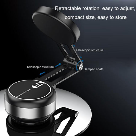 Car Navigation Eectric Vacuum Magnetic Suction Cup Multifunctional Bracket(Black)