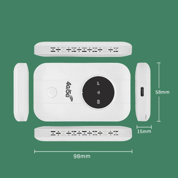 M5 4G / 5G Mobile Pocket WiFi Car Portable SIM Card Router(Asian Edition)