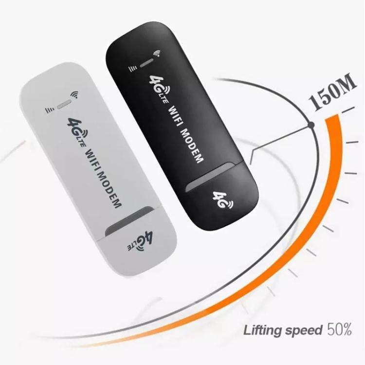 4G Wireless Internet Card LTE Mobile WiFi Car Router(Gray Side White)