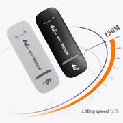 4G Wireless Internet Card LTE Mobile WiFi Car Router(Gray Side White)