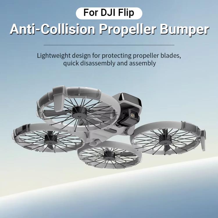 For DJI Flip CYNOVA FL-FZT-CY Paddle Impact Protectors(Translucent Black)