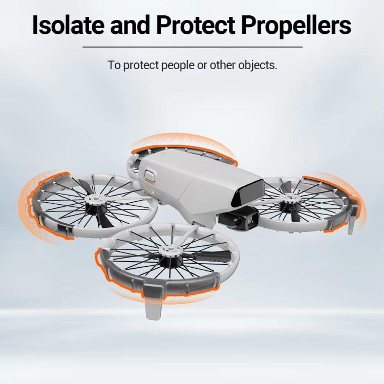 For DJI Flip CYNOVA FL-FZT-CY Paddle Impact Protectors(Translucent Black)