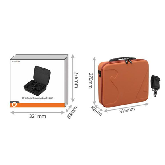 For DJI Flip Sunnylife FP-B958 Storage Bag Vlog Aerial Camera Protective Case Accessory(Black)