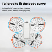 For DJI Flip Drone With Tripod Bumper Ring(Orange)