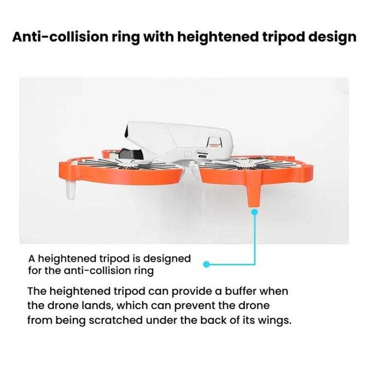 For DJI Flip Drone With Tripod Bumper Ring(Gray)