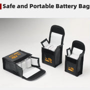 For DJI Flip Sunnylife Battery Explosion Proof Bag Li-ion Safety Storage Bag Flame Retardant Protective Bag Small (For 1 Battery)