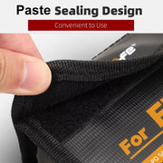 For DJI Flip Sunnylife Battery Explosion Proof Bag Li-ion Safety Storage Bag Flame Retardant Protective Bag Large (For 2 Batteries)
