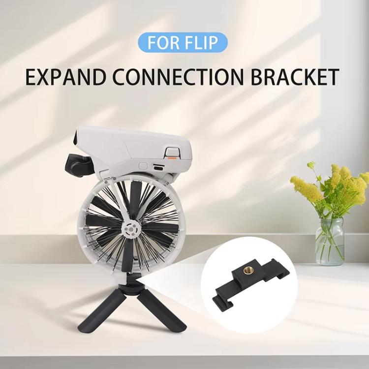 For DJI Flip CQT Drone Adapter Expansion Bracket 1/4 Connector to Tripod Fixed Shooting Accessories, Spec: Stand+Metal Tripod