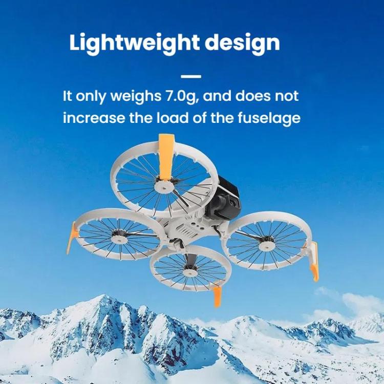 For DJI Flip CQT 4 In 1 Drone Folding Booster Stand Scratch and Wear Resistant Landing Protective Bracket(Orange)