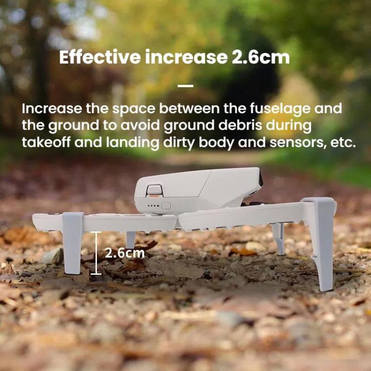 For DJI Flip CQT 4 In 1 Drone Folding Booster Stand Scratch and Wear Resistant Landing Protective Bracket(Gray)