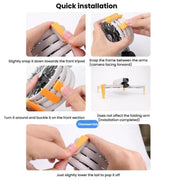 For DJI Flip CQT 4 In 1 Drone Folding Booster Stand Scratch and Wear Resistant Landing Protective Bracket(Gray)