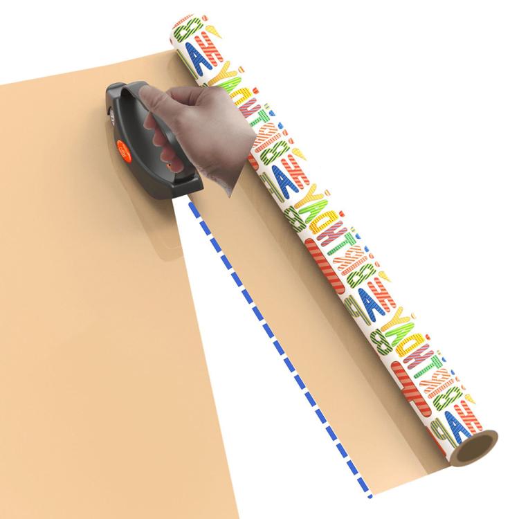 NBJ1 Roll Wrapping Paper Cutter with Handle Paper Cutter(Black)