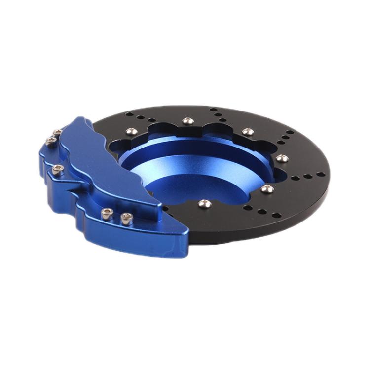 Car All-Aluminum Brake Disc Ashtray, Size: Non-rotating(Blue Black Edge)