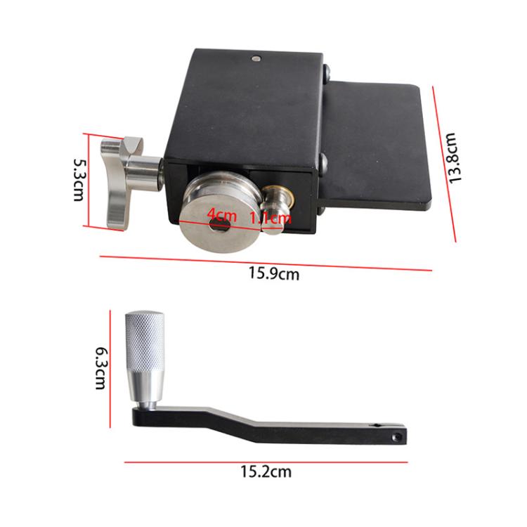 Oil Pipe Crimping Tool 5/8 Inch Intercooler Pipe Joint Crimping Machine, Color: With Fixing Tool Black