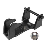 Coupler Gooseneck Hitch Trailer Lock For Heavy Trailer Transporter RV, Color: Black + Combination Lock