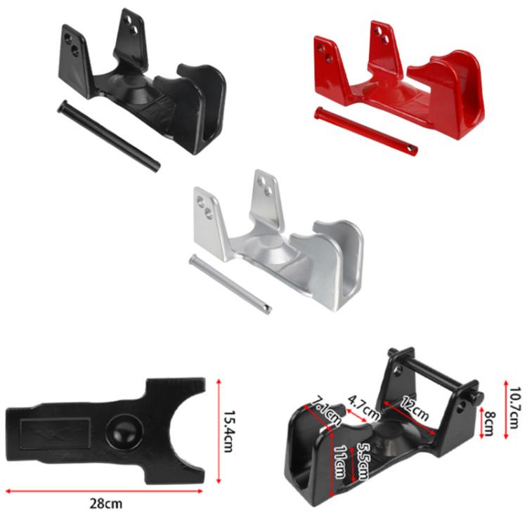 Coupler Gooseneck Hitch Trailer Lock For Heavy Trailer Transporter RV, Color: Silver + Key Lock