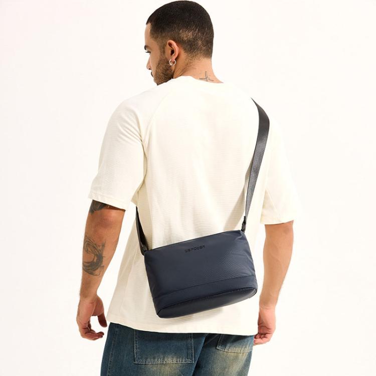 WEPOWER Simple Shoulder Bag For Men Light Casual Commuter Messenger Pack(Black)