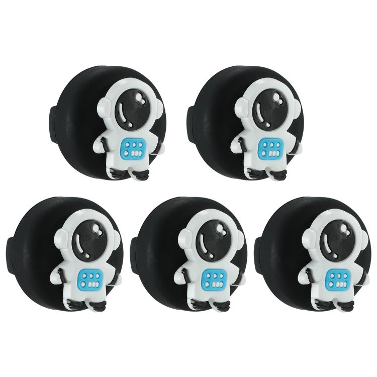 5pcs /Pack For Airtag Children Shoelace Fixed Locator Silicone Protective Cover(Astronauts)