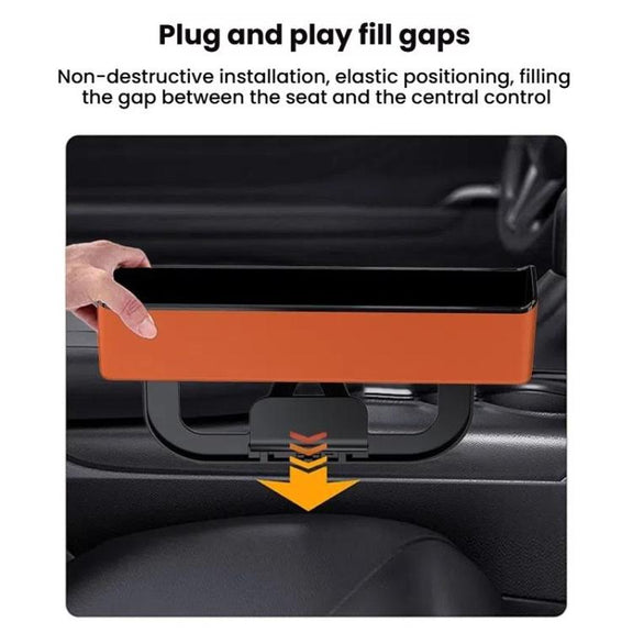 Car Seat Seam Storage Box Universal Car Seam Organizer Auto Accessories(Black)