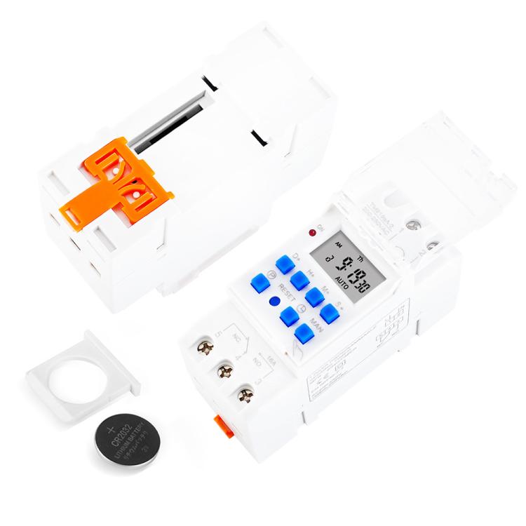 SINOTIMER TM919sA-1 110VAC 16A  1 Second Interval Programmable Digital Timer Switch 7 Days Auto ON OFF Din Rail Mounted