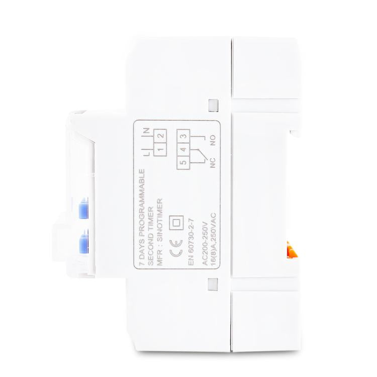 SINOTIMER TM919sA-2 220VAC 16A  1 Second Interval Programmable Digital Timer Switch 7 Days Auto ON OFF Din Rail Mounted