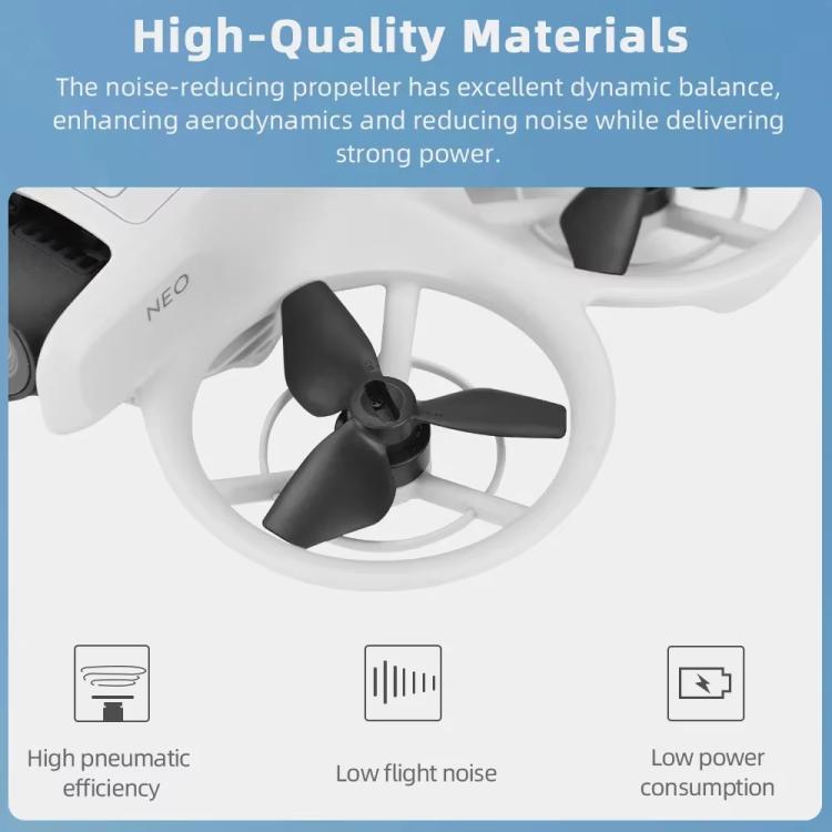 For DJI Neo BRDRC 2pairs Drone Propeller Wing Protection Accessories(Black)