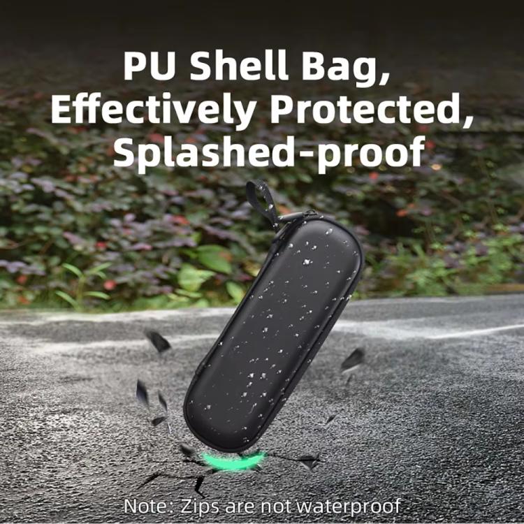 For DJI OSMO Pocket 3 BRDRC Storage Bag Standalone Handy Case Protective Pouch(PU Gray)