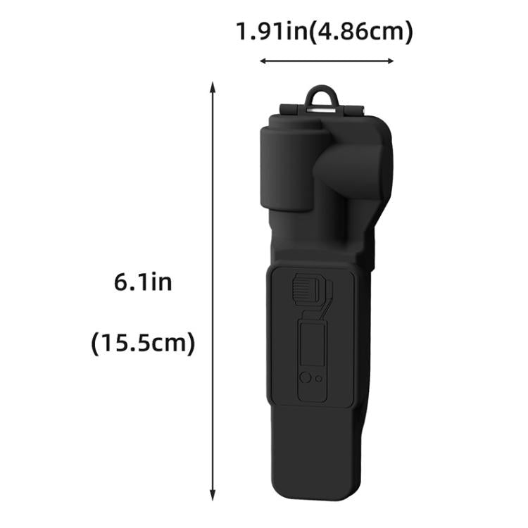 For DJI OSMO Pocket 3 BRDRC Lens Cap Camera Case Screen Protector Accessories(Black)