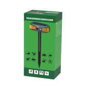 N911Y Outdoor Solar Alarm Infrared Sensor Sound And Light Animal Repeller(Red)
