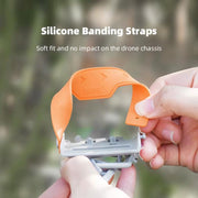For DJI Mini 4 Pro BRDRC Booster Landing Gear Folding Strap Kickstand(Gray)