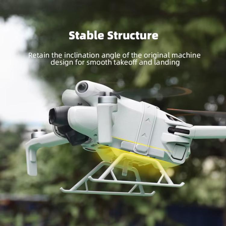 For DJI Mini 4 Pro BRDRC Booster Landing Gear Folding Strap Kickstand(Gray)