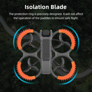 For DJI Avata 2 BRDRC 4pcs Paddle Protection Bumper Rings(Black)