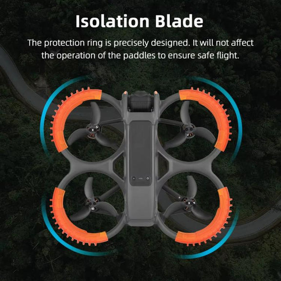 For DJI Avata 2 BRDRC 4pcs Paddle Protection Bumper Rings(Green)