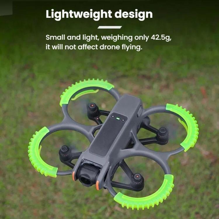 For DJI Avata 2 BRDRC 4pcs Paddle Protection Bumper Rings(Green)