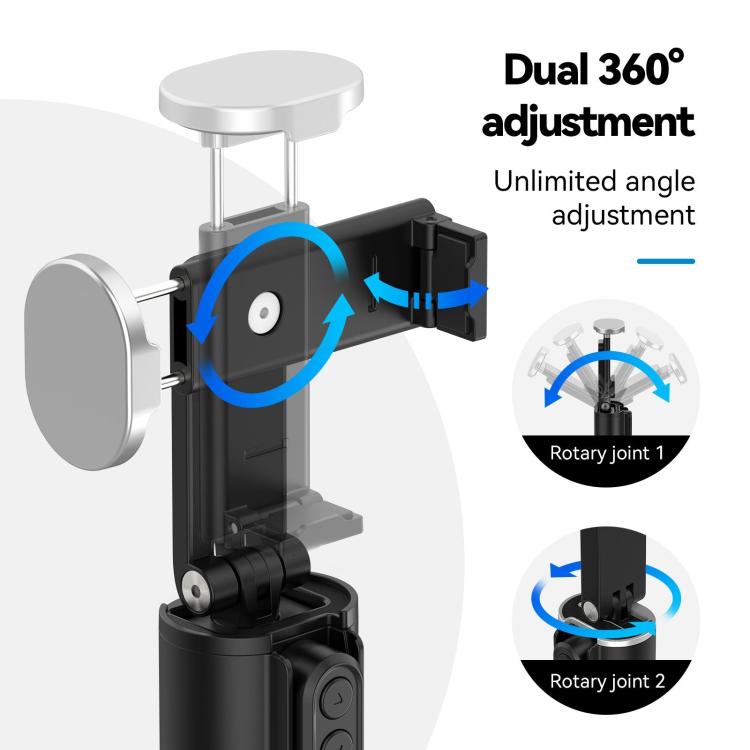 TELESIN P1-HSS-01 Clip Version 3 In 1 Cell Phone Holder Portable Desktop Fixed Bluetooth Remote Control Shooting Support Bracket