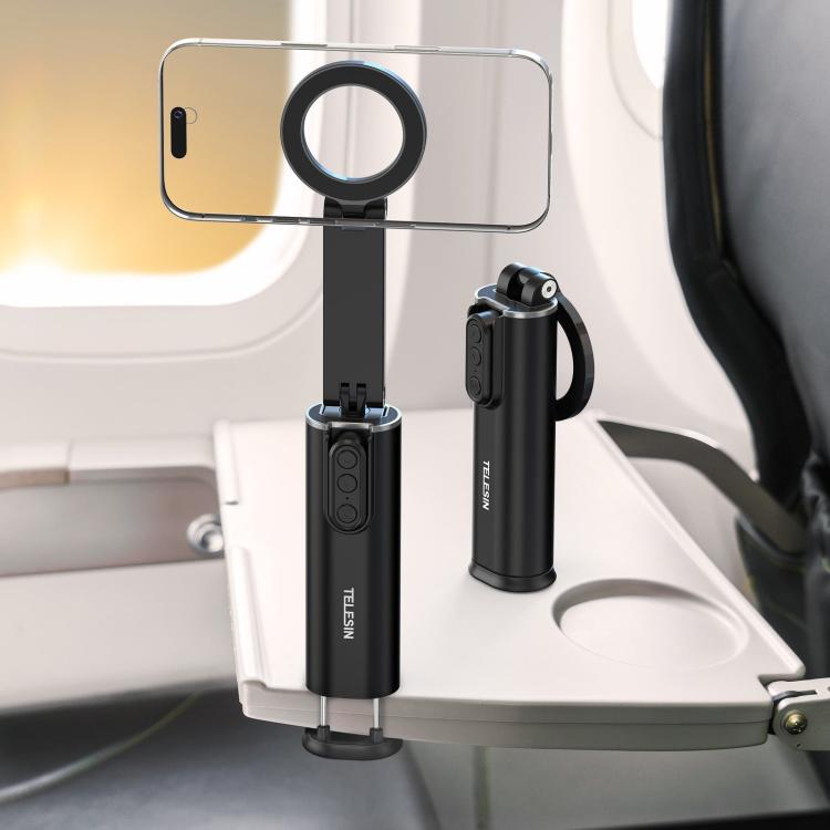 TELESIN P1-HSS-02 Magnet Version Remote Control Travel Photo Cell Phone Holder Desktop Fixed Lazy Magnetic Holder
