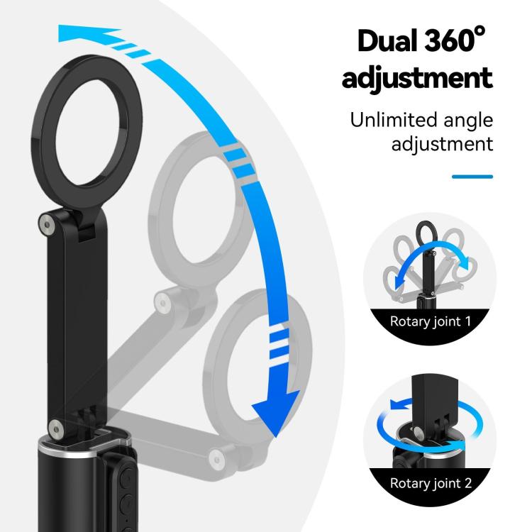TELESIN P1-HSS-02 Magnet Version Remote Control Travel Photo Cell Phone Holder Desktop Fixed Lazy Magnetic Holder