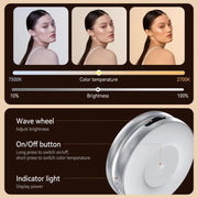 TELESIN S5-BGD-01 Mini Phone Magnetic Beauty Replacement Light Tri-color Temperature Portable Selfie Mirror Rotating Stretching Pocket Lamp