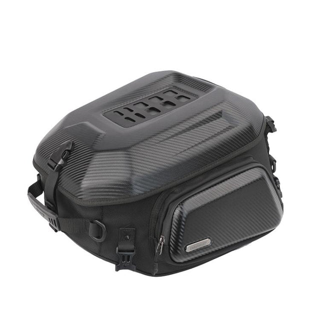 Rhinowalk MT2335 23L-35L Expandable Large-capacity EVA Hard Shell Motorcycle Tail Bag(Carbon Fiber)