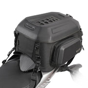 Rhinowalk MT2335 23L-35L Expandable Large-capacity EVA Hard Shell Motorcycle Tail Bag(Carbon Fiber)