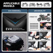 Rhinowalk MT2335 23L-35L Expandable Large-capacity EVA Hard Shell Motorcycle Tail Bag(Matt)