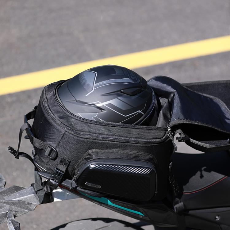 Rhinowalk MT2335 23L-35L Expandable Large-capacity EVA Hard Shell Motorcycle Tail Bag(Matt)