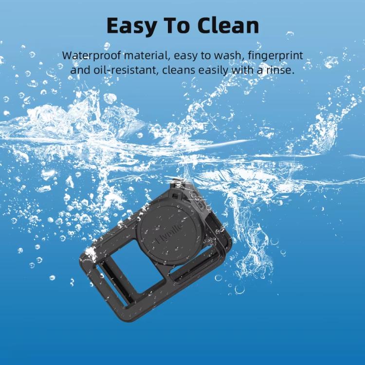 For DJI Osmo Action 3 / 4 / 5 Pro Flymile Silicone Cover Sport Camera Lens Drop Cases(Blue)