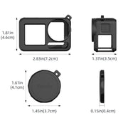 For DJI Osmo Action 3 / 4 / 5 Pro Flymile Silicone Cover Sport Camera Lens Drop Cases(Blue)
