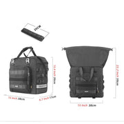 Rhinowalk MTR2050 25L-32L Expandable Large Capacity Quick-release Motorcycle Side Bag(Black)