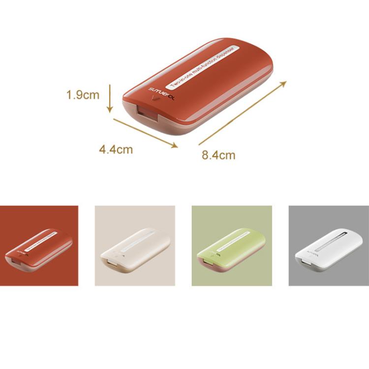Lightweight Pill Cutter Box Portable Tablet Cutting Dispensing Pill Box(Caramel Brown)