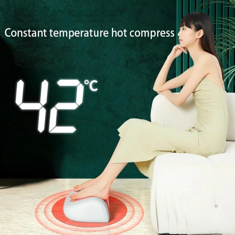 Z5 Dual-frequency Red Light Constant Temperature Hot Compress Foot Massager, Spec: EU Plug(Black)