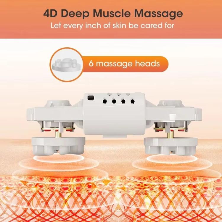 Z5 Dual-frequency Red Light Constant Temperature Hot Compress Foot Massager, Spec: UK Plug(Black)